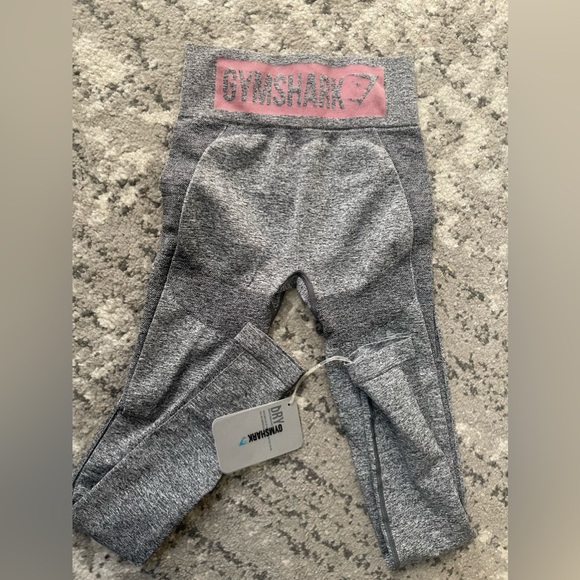 Gymshark Charcoal Mark/Dusty Pink Flex High Waisted Legging - New with tag XS - Picture 2 of 6